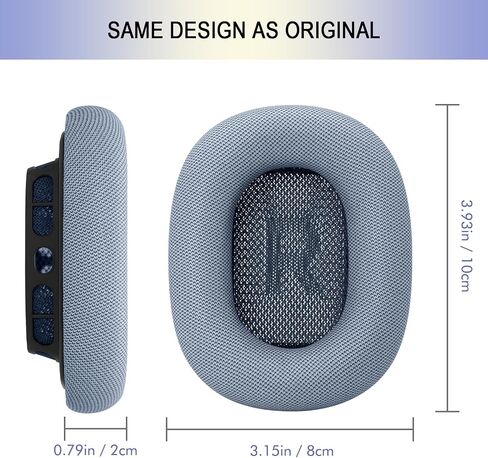 وسائد الأذن استبدال لـ AirPods Max 2024 ، تغطى وسادات الأذن لقرون الهواء Apple Max 2 Over-are مع جلد البروتين المقاوم للعروع (برتقالية) in Saudi Arabia