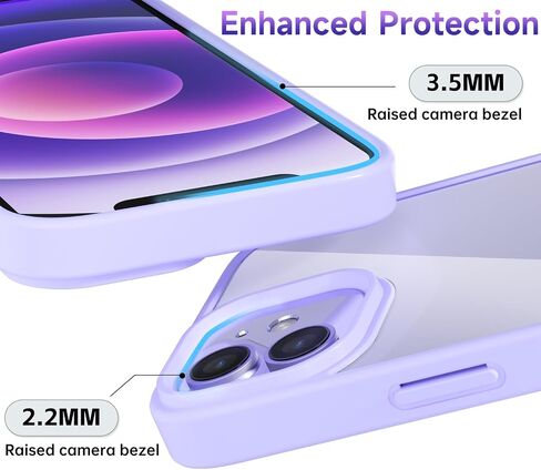 oakxco Thin Slim Clear case for iPhone 11, Transparent Hybrid Hard Shell Plastic & Soft Silicone Rubber Bumper, Non-Yellow Acrylic Protective Lightweight Cover for Women, Light Pink in Kuwait