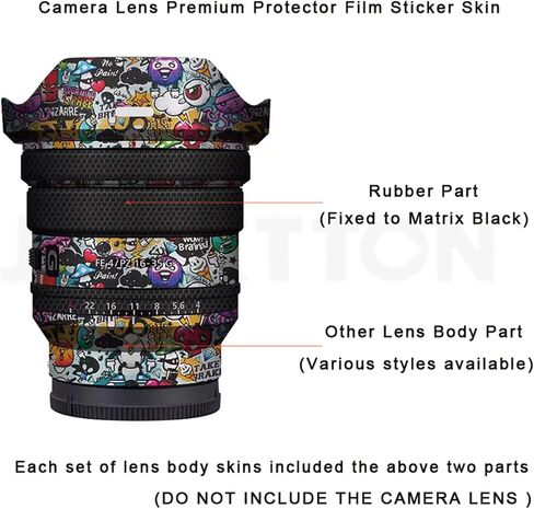 Anti-Scratch Camera Lens Sticker Coat Wrap Protective Film Body Protector for Sony FE PZ 16-35mm F4 G Skin Cover Decals Cost FE 4/PZ 16-35 G 4(Circuit Titanium) in Saudi Arabia