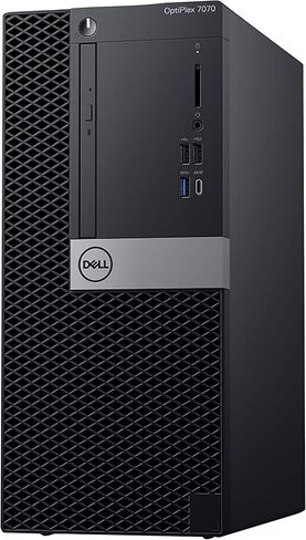 Dell Optiplex 7070 Tower Desktop Computer | Intel I7-9700 (3.4) | 8GB DDR4 RAM | 250 جيجابايت SSD الحالة الصلبة | Windows 11 Pro | محول Wi-Fi 6 PCIe الداخلي (متجدد) in Saudi Arabia