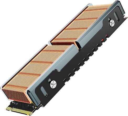 مبدد حرارة JEYI M.2 2280 SSD، طبقة حرارية رفيعة للغاية من النحاس والجرافين 0.5 مم | موصلية 1500 وات/م ك، تبريد على الوجهين، 21 × 69 مم، ذاتية اللصق، محركات أقراص NVMe وSATA SSD، قطرات 5-25C، كمبيوتر محمول ووحدة تحكم محمولة in Kuwait