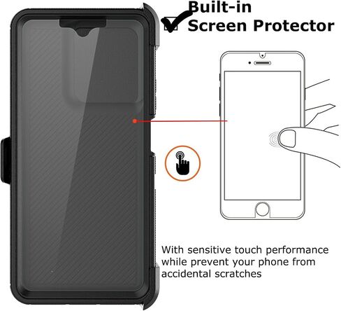 Takfox Moto G Power 5G 2025 Case ، for Motorola G Power 2025 5G Clip Clip Holster Case [Prinive Screen Protecor in Kuwait