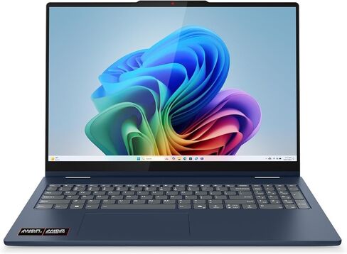Lenovo 2025 IdeaPad 5 2-in-1 16 "Wuxga ips touch laptop 8-core AMD Ryzen AI 7 350 AMD Radeon 860M Graphics 16GB LPDDR5 512GB SSD USB-C W/DP WIFI BE BT CAM HDMI1.4 in Saudi Arabia