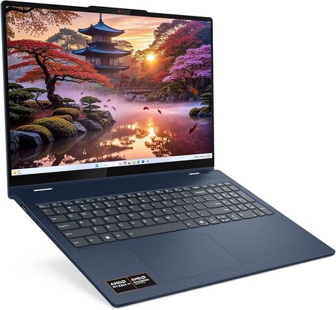 Lenovo 2025 IdeaPad 5 2-in-1 16 "Wuxga ips touch laptop 8-core AMD Ryzen AI 7 350 AMD Radeon 860M Graphics 16GB LPDDR5 512GB SSD USB-C W/DP WIFI BE BT CAM HDMI1.4 in Saudi Arabia