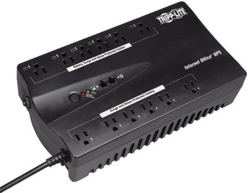 Tripp Lite INTERNET750U 750VA 450W UPS Desktop Battery Back Up Compact 120V USB RJ11 PC, 12 Outlets by Tripp Lite in Saudi Arabia