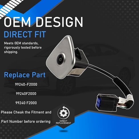 99240-F2000 Rear View Parking Assist Camera Compatible with 2019 2020 Hyundai Elantra Tailgate Backup Camera Replaces 99240F2000 99240 F2000 in Saudi Arabia