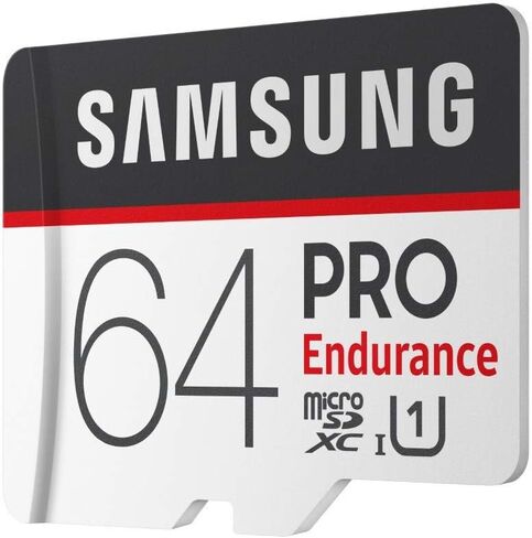 100% Original SAMSUNG PRO Endurance Class 10 Micro SD Card Flash Microsd Memory Card SD/TF Cards 64GB U1 4K with Card Adapter and Card Reader in Saudi Arabia