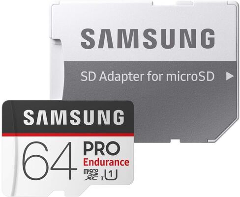 100% Original SAMSUNG PRO Endurance Class 10 Micro SD Card Flash Microsd Memory Card SD/TF Cards 64GB U1 4K with Card Adapter and Card Reader in Saudi Arabia