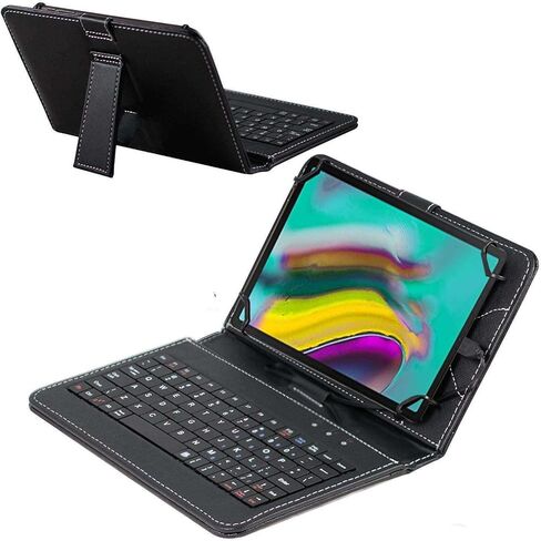 Navitech Black Keyboard Case متوافق مع جهاز Hisorl 10 inch Andorid Tablet in Kuwait