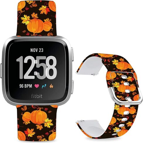 Cartoon Frontier Watch Bands Compatible with Fitbit Versa 2/Versa,Pattern Printed Soft Silicone Strap Compatible Fitbit Versa Lite/SE Suitable for Various 23mm Watch Straps for Women Men Teens. in Kuwait