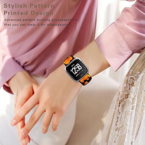 Cartoon Frontier Watch Bands Compatible with Fitbit Versa 2/Versa,Pattern Printed Soft Silicone Strap Compatible Fitbit Versa Lite/SE Suitable for Various 23mm Watch Straps for Women Men Teens. in Kuwait