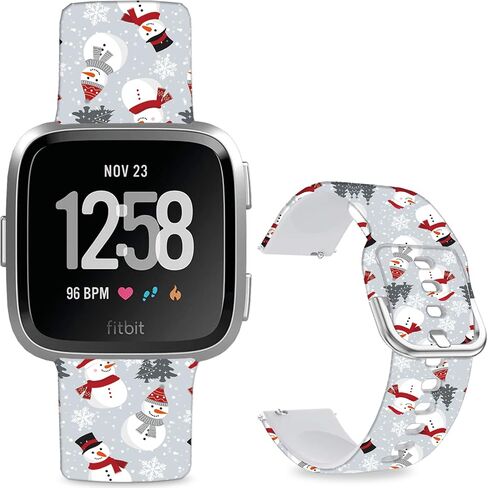 Cartoon Frontier Watch Bands Compatible with Fitbit Versa 2/Versa,Pattern Printed Soft Silicone Strap Compatible Fitbit Versa Lite/SE Suitable for Various 23mm Watch Straps for Women Men Teens. in Kuwait