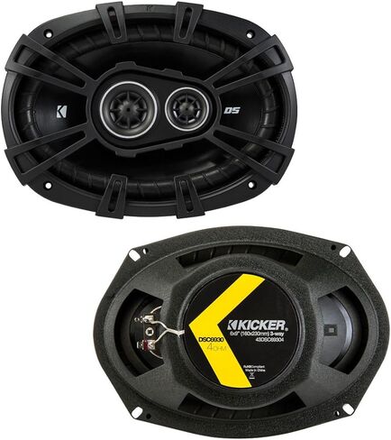 Harmony Audio Kicker 43DSC6504 متوافق مع حزمة Honda Civic 1996-2000 مع 43DSC69304 6 "x9" 70W RMS SPEAKER HA-A400.4 400W RMS AMP HA-AK8 AMP KIT و 6.5 "50W RMS CARER in Saudi Arabia