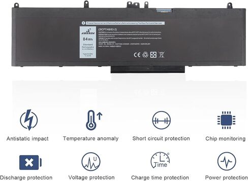 WJ5R2 استبدال بطارية الكمبيوتر المحمول متوافقة مع Dell Precision 3510 M3510 Latitude 5570 E5570 11.4V 84WH in Saudi Arabia
