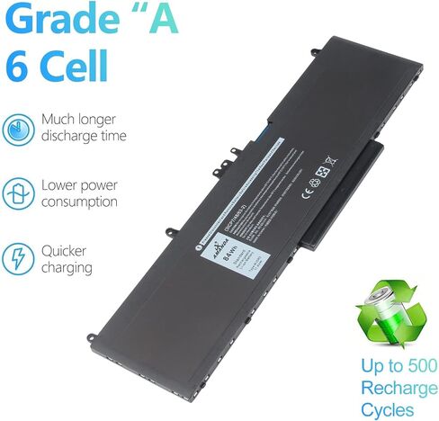 WJ5R2 استبدال بطارية الكمبيوتر المحمول متوافقة مع Dell Precision 3510 M3510 Latitude 5570 E5570 11.4V 84WH in Saudi Arabia