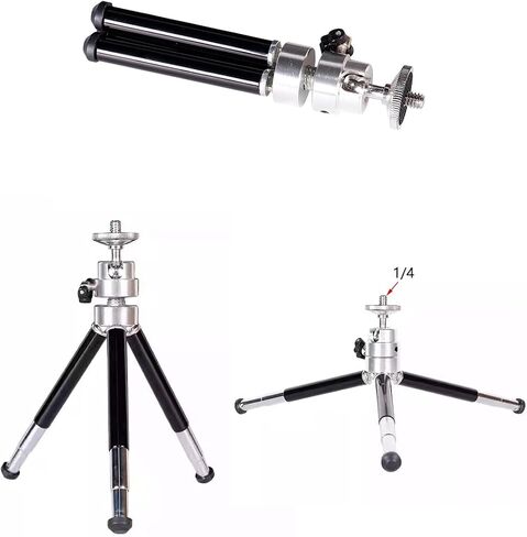Mini Tripod Portable 3-Stage Tripod Universal 1/4 Screw Phone Tripod in Saudi Arabia