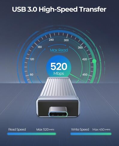ORICO USB 3.0 محرك أقراص محرك أقراص فلاش محرك الإبهام 512 جيجابايت ، تخزين بيانات محرك أقراص USB المعدني عالي السرعة متوافق مع الكمبيوتر/الكمبيوتر المحمول （USSD） in Saudi Arabia