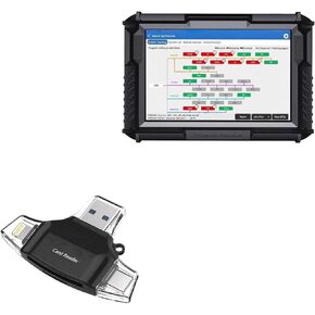 أداة BoxWave Smart متوافقة مع Topdon Phoenix Remote (10.1 in) - قارئ بطاقة SD AllReader ، قارئ بطاقة MicroSD SD Compact USB - Jet Black in Kuwait