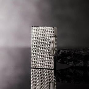 Classic Brass Lighter, Butane Vintage Finely Carved Triangular Texture Side Slide Lgnition Refillable Lighter for Men, Dad, Husband, Unique Collectible,Silver in Saudi Arabia