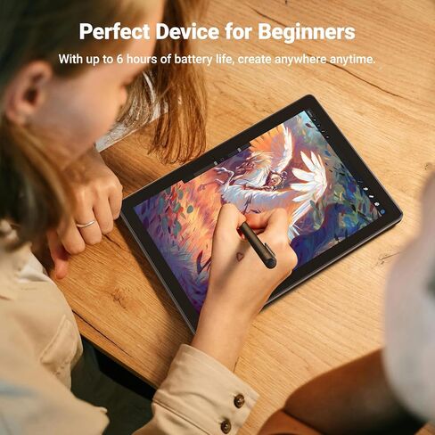 Frunsi Drawing Tablet, Standalone Drawing Tablets with Screen, No Computer Needed, Octa-core CPU, 10 inch FHD Display, Android 12, 4GB/64GB, SD Card Slot, Portable Drawing Tablets for Digital Artwork in Saudi Arabia