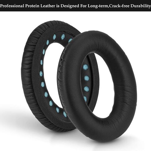 Replacement Earpads Compatible for Bose QuietComfort QC2,QuietComfort 15 QC15,QuietComfort QC25,QuietComfort QC35,Bose AE2,AE2i,AE2w,SoundTrue, SoundLink (Around-Ear) Headphone (Black) in Kuwait