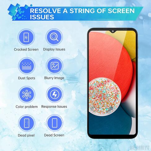 استبدال الشاشة لأدوات Samsung Galaxy A03 Core LCD Display Displess Digitizer مجموعة كاملة مع أزرار إطار أذن أذن أدوات إصلاح الزجاج مجموعة SM-A032F (A032F/DS A032M/DS) in Saudi Arabia