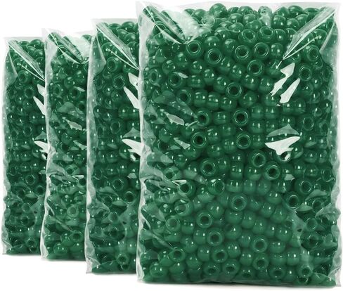 Praisebank Pony Beads, 4000pcs Pony Beads, Earth-Tone Color Pony Beads, Beads for Jewelry Making, Beads for Crafts, Hair Beads, Beads for Hair Braids., X-Large Pack in Kuwait