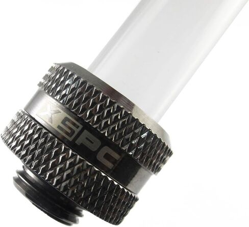 XSPC G1/4 "إلى 10 مم معرف ، 14 مم من تركيب الأنابيب الصلبة ، كروم أسود in Kuwait
