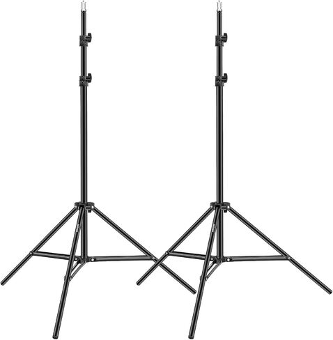 Neewer Photography Light Stand, 3-6.6ft/92-200cm Adjustable Sturdy Tripod Stand for Reflectors, Softboxes, Lights, Umbrellas, Load Capacity: 17.6lb/8kg in Saudi Arabia