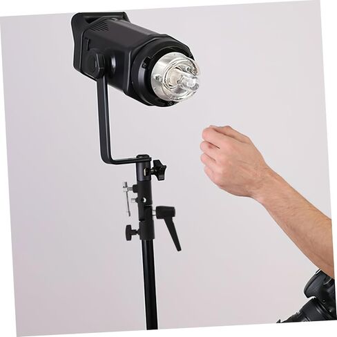 H Shaped Metal Flash Lamp Holder Bracket with Dual Flashlight Mount for Photography Umbrella Softbox Durable Design Stable and Lightweight Stand in Saudi Arabia