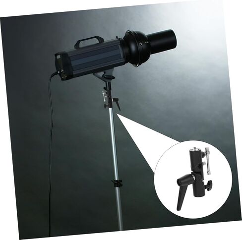 H Shaped Metal Flash Lamp Holder Bracket with Dual Flashlight Mount for Photography Umbrella Softbox Durable Design Stable and Lightweight Stand in Saudi Arabia