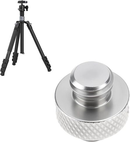 ECSING 2PCS 3/8 "من الذكور إلى ذكور ترايبود برغي محول الصلب غير القابل للصدأ مناسبة لترايش تخييم خفيفة الكارب in Saudi Arabia