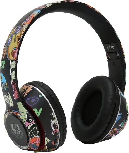 ASHATA L750 Bluetooth Headset, RGB Lamp Gaming Headphone, Support Memory Card Linein Mode Headset with Microphone for PC Laptop in Saudi Arabia