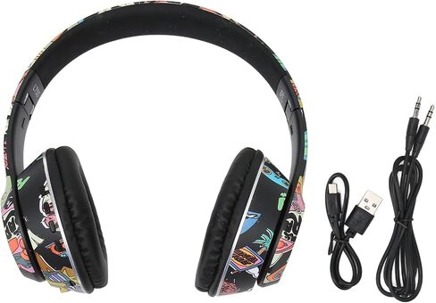 ASHATA L750 Bluetooth Headset, RGB Lamp Gaming Headphone, Support Memory Card Linein Mode Headset with Microphone for PC Laptop in Saudi Arabia