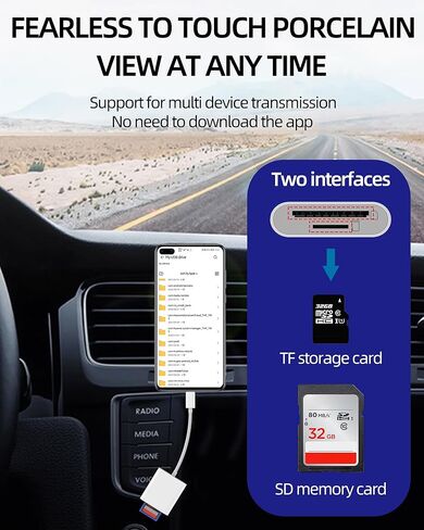 USB C SD Card Reader (2in1) Micro SD TF Camera Memory Adapter Type-C Compact Flash Drive 3.0 MacBook Thunderbolt4 Dongle متوافق مع Samsung Galaxy لـ Apple for iPhone15 Pro Max Plus for iPad Air in Kuwait
