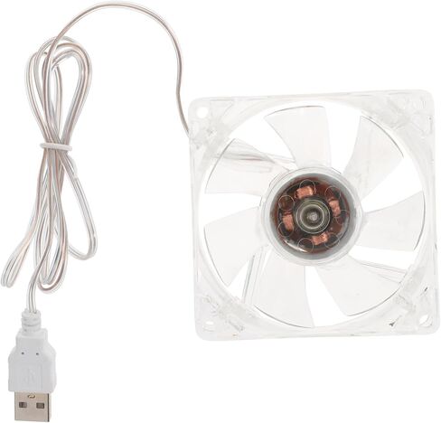 Transparent Acrylic Pet Cooling Fan USB Portable Small Cage Fan for Hamsters and Small Animals Summer Cooling for Crates and Kennels in Saudi Arabia
