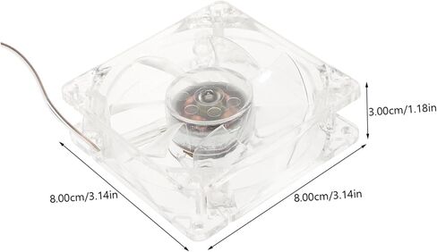 Transparent Acrylic Pet Cooling Fan USB Portable Small Cage Fan for Hamsters and Small Animals Summer Cooling for Crates and Kennels in Saudi Arabia