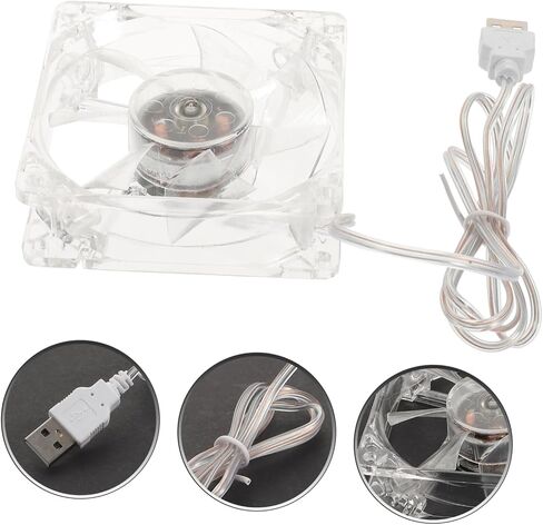 Transparent Acrylic Pet Cooling Fan USB Portable Small Cage Fan for Hamsters and Small Animals Summer Cooling for Crates and Kennels in Saudi Arabia