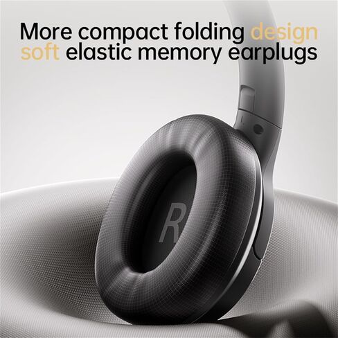 Mzymi Wireless Over Ear Bluetooth Headons ، 100H وقت تشغيل سماعات رأس النشط النشط للضوضاء ، سماعة رأس بلوتوث قابلة للطي محمولة مع ميكروفون للعمل ، صالة الألعاب الرياضية ، السفر ، اللعبة in Saudi Arabia