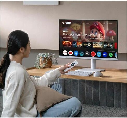 MSI Modern MD272UPSW 27-inch IPS 3840 x 2160 (UHD) Smart Monitor, 60 Hz, Adaptive-Synch, HDR Ready, HDMI, DisplayPort, USBC 65W Power Delivery, VESA Mountable, Height Adjustable, Speaker, White in Saudi Arabia