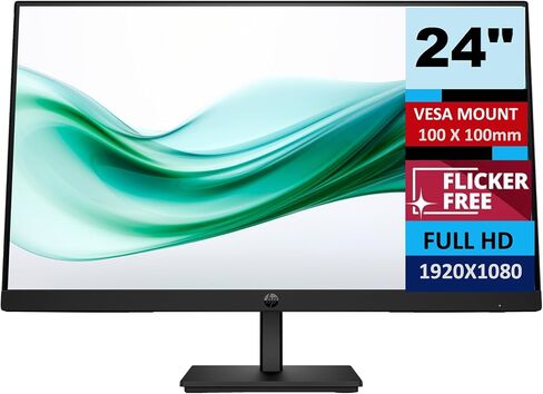 HP Series 3 Pro 23.8 Inch FHD Monitor Bundle مع Docztorm Dock ، 23.8 "FHD IPS (1920x1080) 100Hz ، Vesa Mount (100x100mm) ، مثالي للمنزل والأعمال in Kuwait