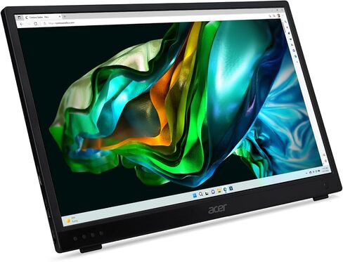 Acer PM181Q 17.3 "FHD IPS Monitor Portable Monitor Ultra Slim Design USB-C Mini HDMI & Audio Out Out Out Out Out Out Out Out Out Out Out Out Out Outpluds الكمبيوتر المحمول/ماك مكبرات صوت مدمجة (متجددة) in Kuwait