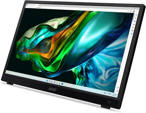 Acer PM181Q 17.3 "FHD IPS Monitor Portable Monitor Ultra Slim Design USB-C Mini HDMI & Audio Out Out Out Out Out Out Out Out Out Out Out Out Out Outpluds الكمبيوتر المحمول/ماك مكبرات صوت مدمجة (متجددة) in Kuwait