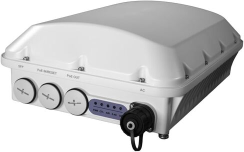 Ruckus 9F1-T750-US51 Outdoor Wi-Fi 6 Access Point, Dual Band 2.4/5GHz, 4x4:4 MU-MIMO, 10GbE & 2.5GbE, SFP+, N-Type Antenna, TAA Compliant, Cloud Care Pre-Configured Bundle Eligible in Saudi Arabia