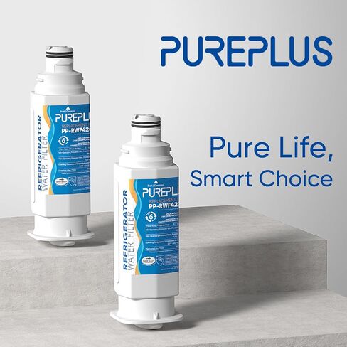 استبدال فلتر مياه الثلاجة PUREPLUS DA97-17376B لهاتف Samsung HAF-QIN، HAF-QIN/EXP، DA97-08006C، RF23M8070SG، RF23M8070SR، RF23M8090SG، RF23M8090SR، RF23M8570SR، RF23M8590SG، 4 عبوات in Kuwait