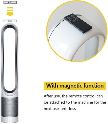 جهاز تحكم عن بعد بديل 969897-02 969897-03 مع مغناطيس لدايسون بيور هوت اند كول HP04 (سخان ومنقي هواء ومروحة) من كيه جيه دي اي اس ار بي ان in Kuwait