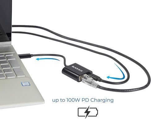 Black Box USB-C إلى محول Gigabit Ethernet مع تسليم الطاقة 100W ، PD 3.0 in Saudi Arabia
