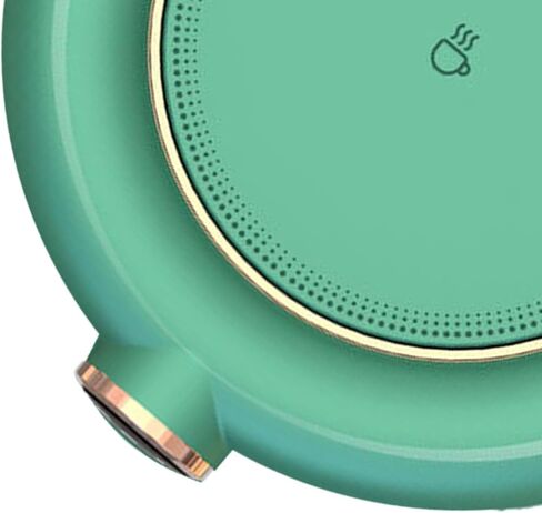 Cup Warmer Mat, USB Electric Heating Pad Intelligent Temperature Control 3 Levels 55℃ 65℃ 75℃ for Office Home Desk ABS Metal 5.1 x 4.6 x 0.9in (Green) in Saudi Arabia