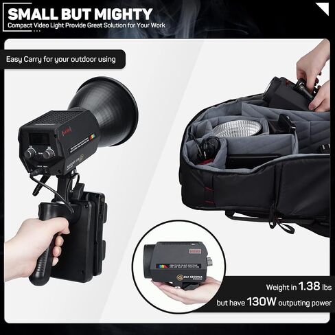 Ifootage LED Video Light Light Continuous Lighting - 130 واط ضوء النهار ضوء مستمر مع CRI 98 ، TLCI 99 ، دقة محمولة وخفيفة الوزن وعالية اللون للمصورين ، الاستوديوهات ، SL1 130DNA in Saudi Arabia