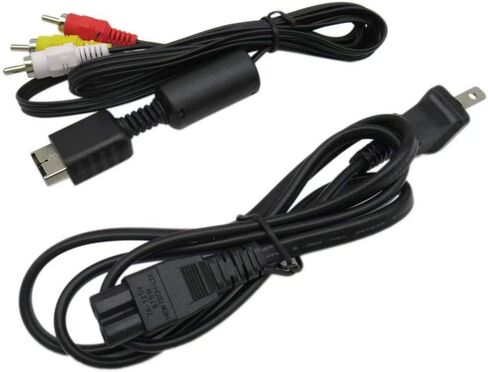 USonline911 Power Cord and AV Cable for Original PlayStation PS1/ PS2/PS3 in Saudi Arabia